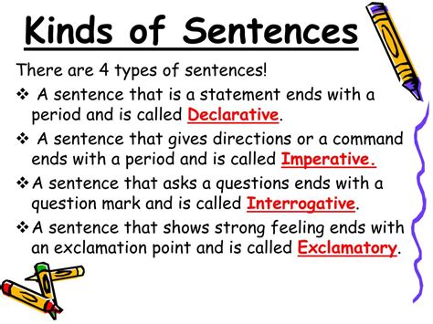 What are kind of sentences?