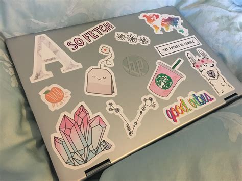 What are laptop stickers made of?