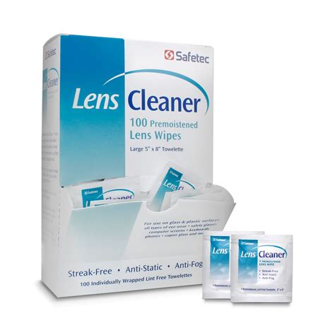 What are lens wipes soaked in?