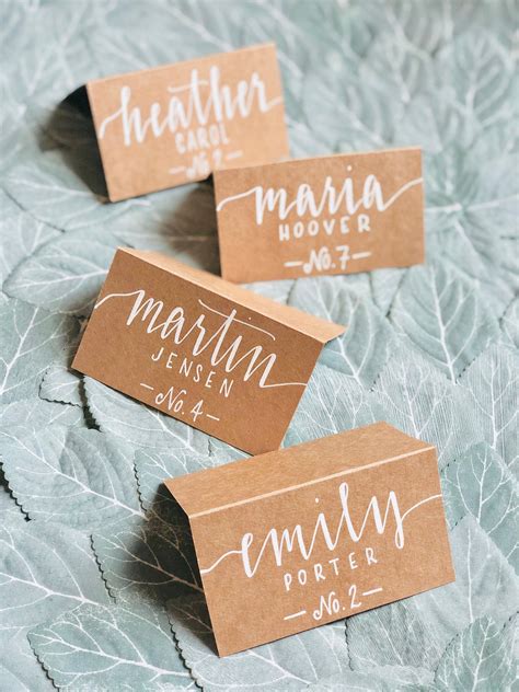 What are name cards used for?