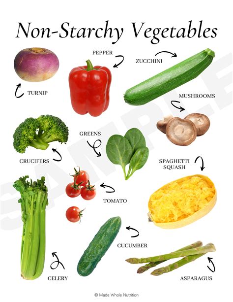 What are non-starchy vegetables?