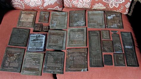 What are old printing plates made of?