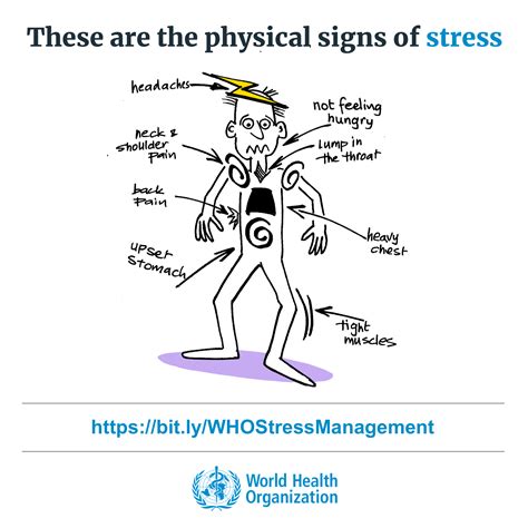 What are physical signs of stress?