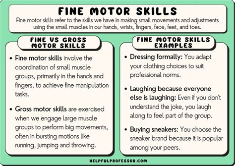 What are poor motor skills examples?