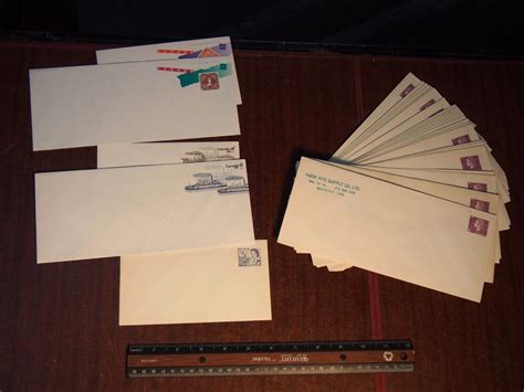 What are pre stamped envelopes?