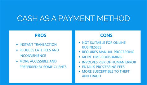 What are pros and cons of cash?