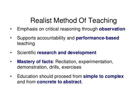 What are realist methods?