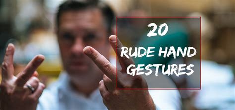 What are rude hand gestures in the UK?