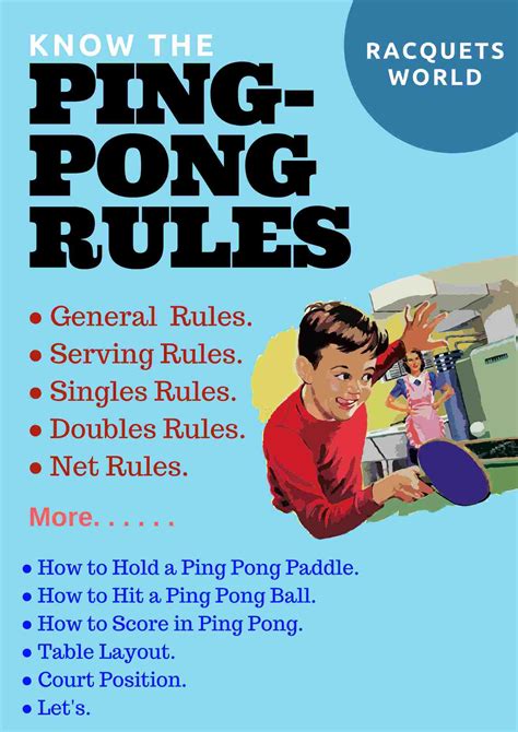 What are rules of ping-pong?