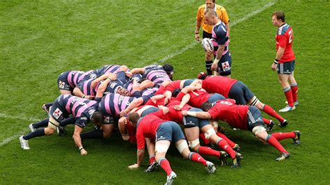 What are scrums in rugby?