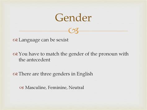 What are sexist pronouns?