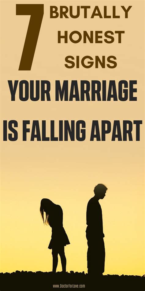 What are signs of a failing marriage?