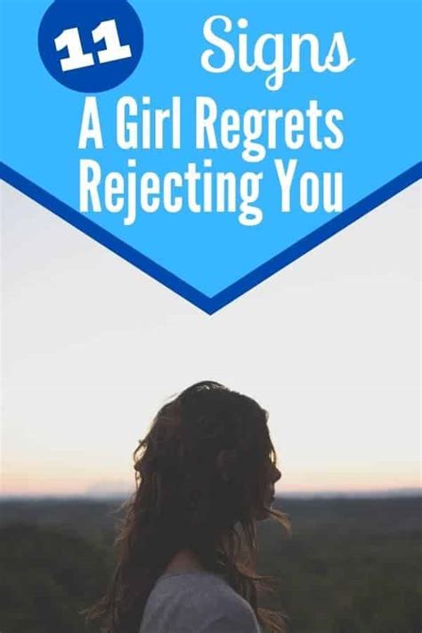 What are signs of a girl rejecting you?