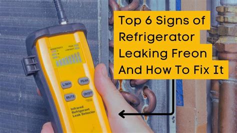 What are signs of freon leak?