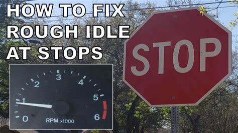 What are signs of rough idle?