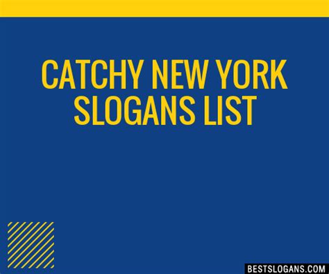 What are slogans for New York?