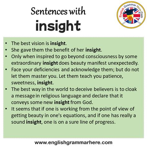 What are some examples of sentences with insightful?
