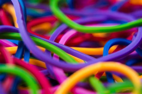 What are some random facts about rubber bands?