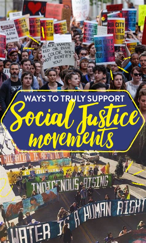 What are some social justice movements?