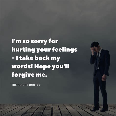 What are sorry quotes?