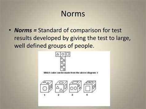 What are standard norms in psychology?