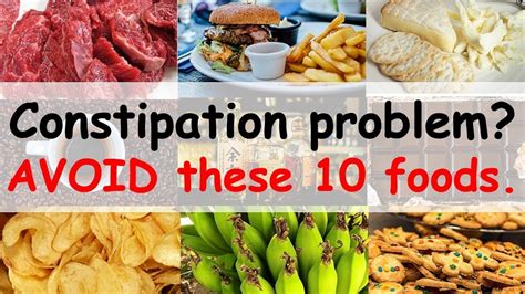 What are the 10 most constipating foods?