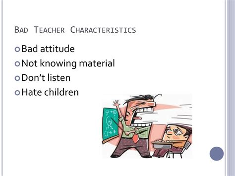 What are the 10 qualities of a bad teacher?