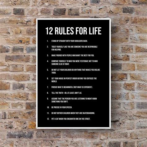 What are the 12 simple rules for life?