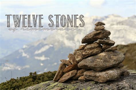 What are the 12 stones in Joshua?