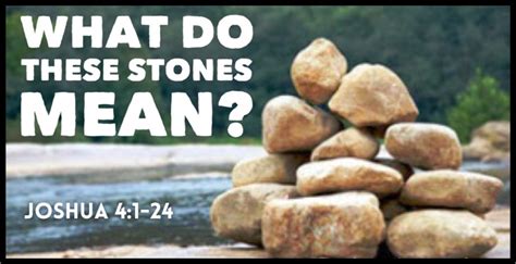 What are the 12 stones in Joshua 4?