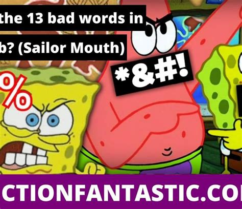What are the 13 bad words from Spongebob?
