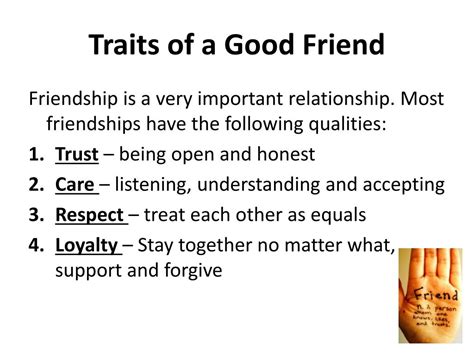 What are the 13 essential friendship traits?