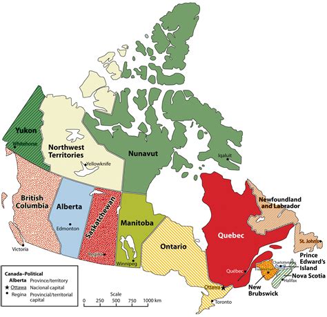 What are the 13 state of Canada?