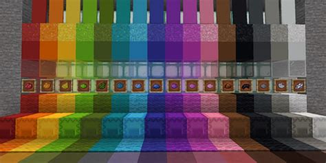 What are the 16 colors of dye in Minecraft?