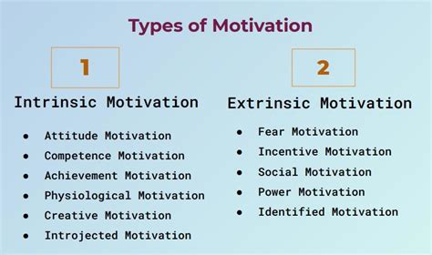 What are the 2 main types of motivation?