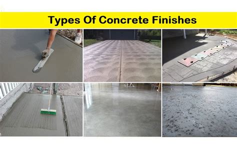 What are the 2 most common types of finish put on a concrete floor?