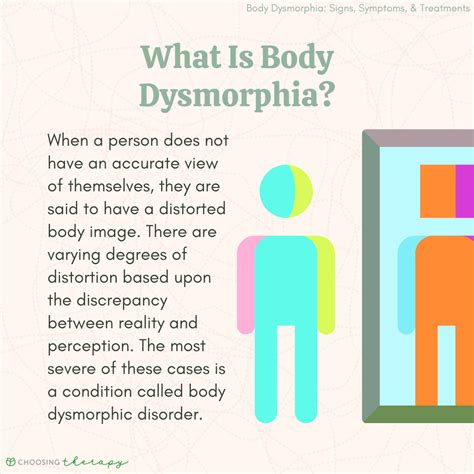 What are the 2 types of dysmorphia?