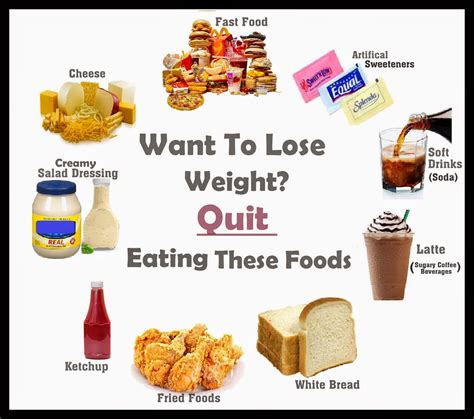 What are the 3 foods to quit?