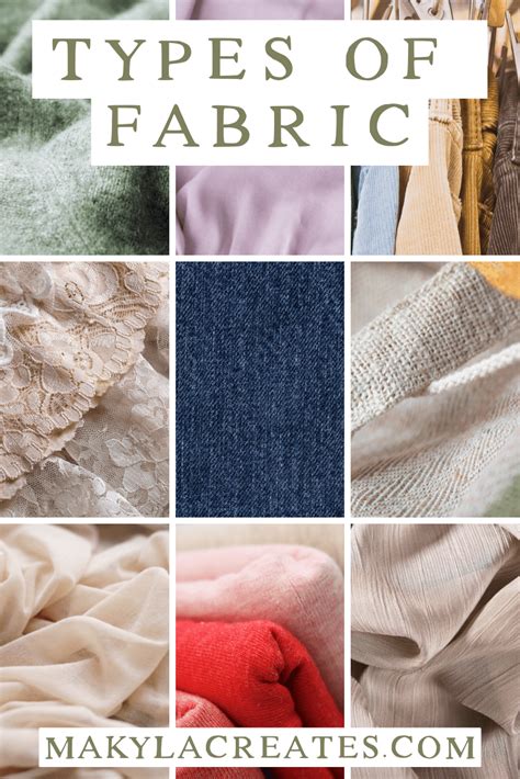 What are the 3 main types of fabric?