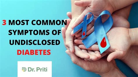 What are the 3 most common symptoms of undiagnosed diabetes?