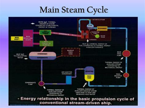 What are the 3 parts of the basic steam cycle?