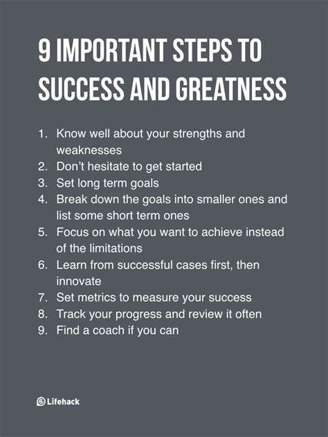 What are the 3 things for success?