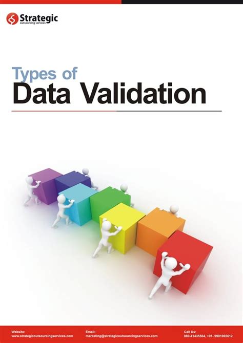 What are the 3 types of data validation?