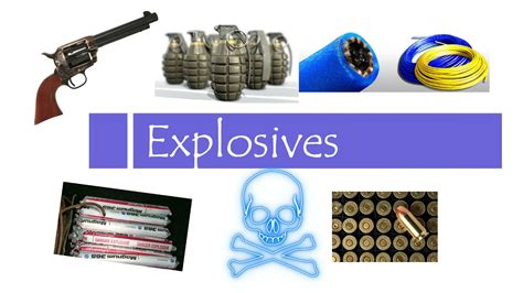 What are the 3 types of explosives?