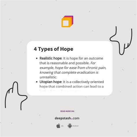 What are the 3 types of hope?