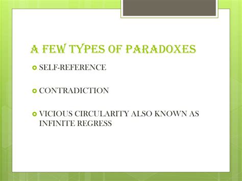 What are the 3 types of paradox?