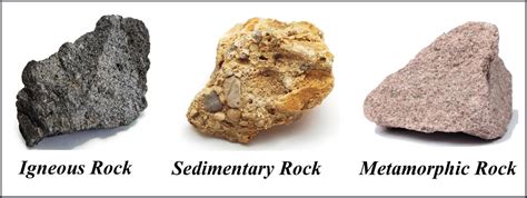 What are the 3 types of rocks?