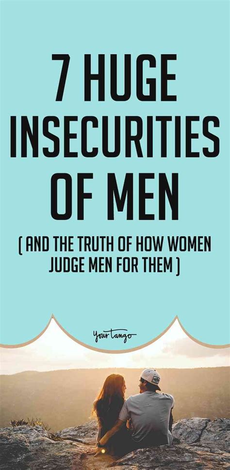 What are the 4 insecurities men have?