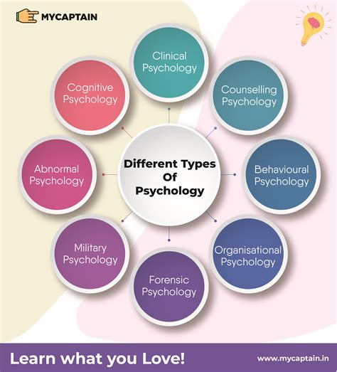 What are the 4 main types of psychology?