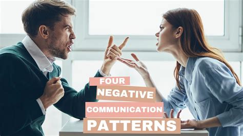 What are the 4 negative communication patterns?